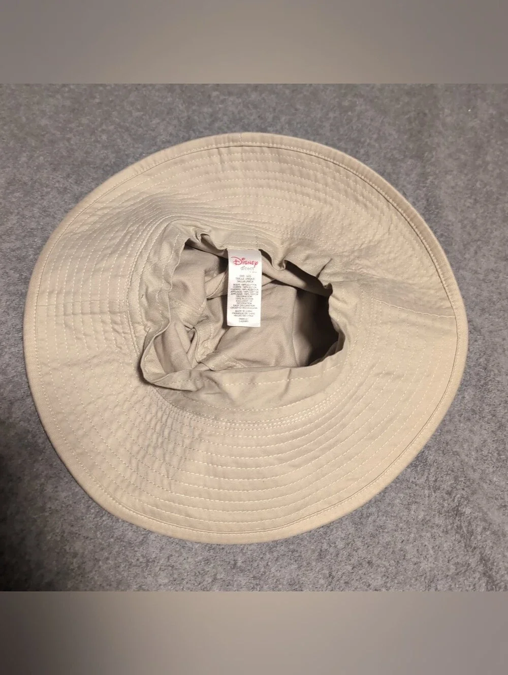 Disney Direct Tinks Garden Floral Bucket Sun Hat Tan One Size Embroidered Tinker